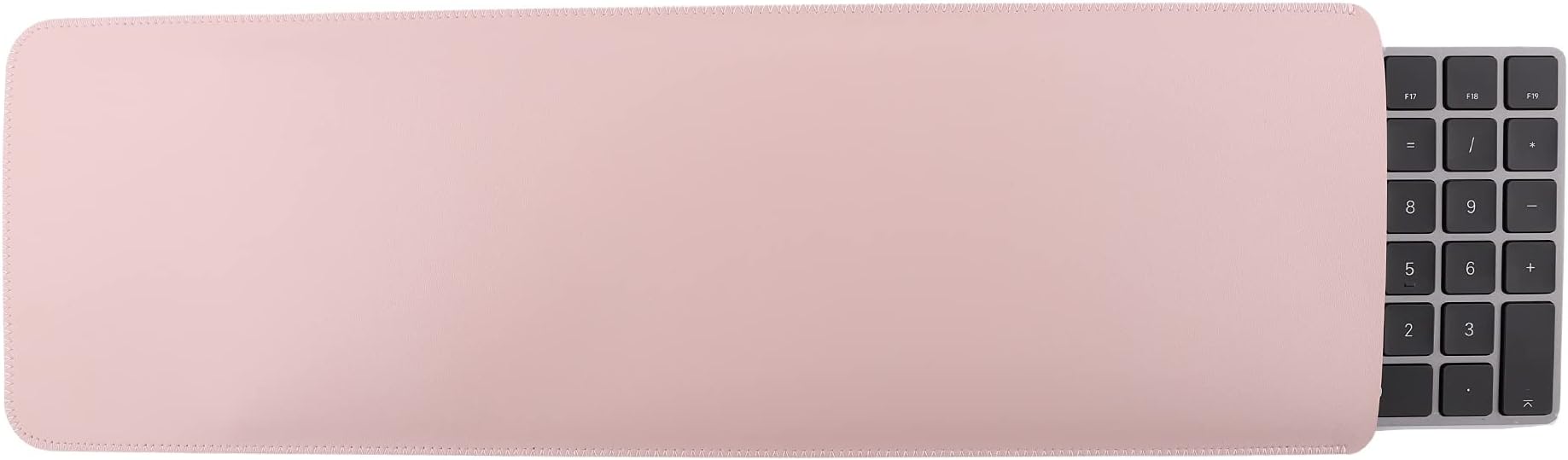 GuardV Faux Leather Series for Apple Magic Keyboard with Numeric Keypad - Protective Sleeve Cover Case Pouch (Pink)