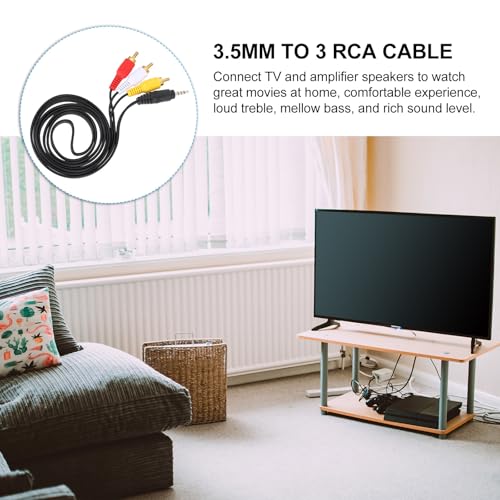 Cable auxiliar 3.5mm a 3 conectores 2 piezas miniatura 5