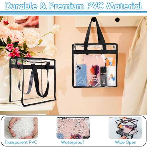 Hoiny Clear Bag For Stadium Events Approved, 12X6X12 Large Transparent Tote Bag thumb #6