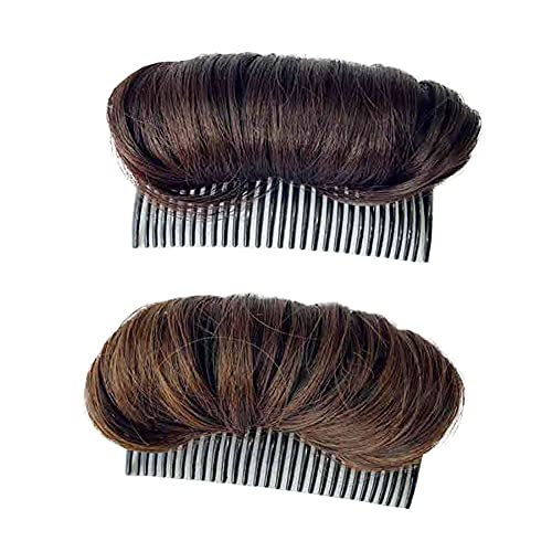 JIHUOO 2 Stück Haar Bump It Up Volumen Haar Basis Haarkissen Haar Bump Up Kamm Haar Pad Zubehör für Frauen Mädchen Cover
