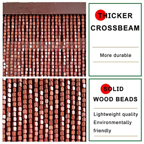 LXSEHN Tende Porta a Perline in Legno