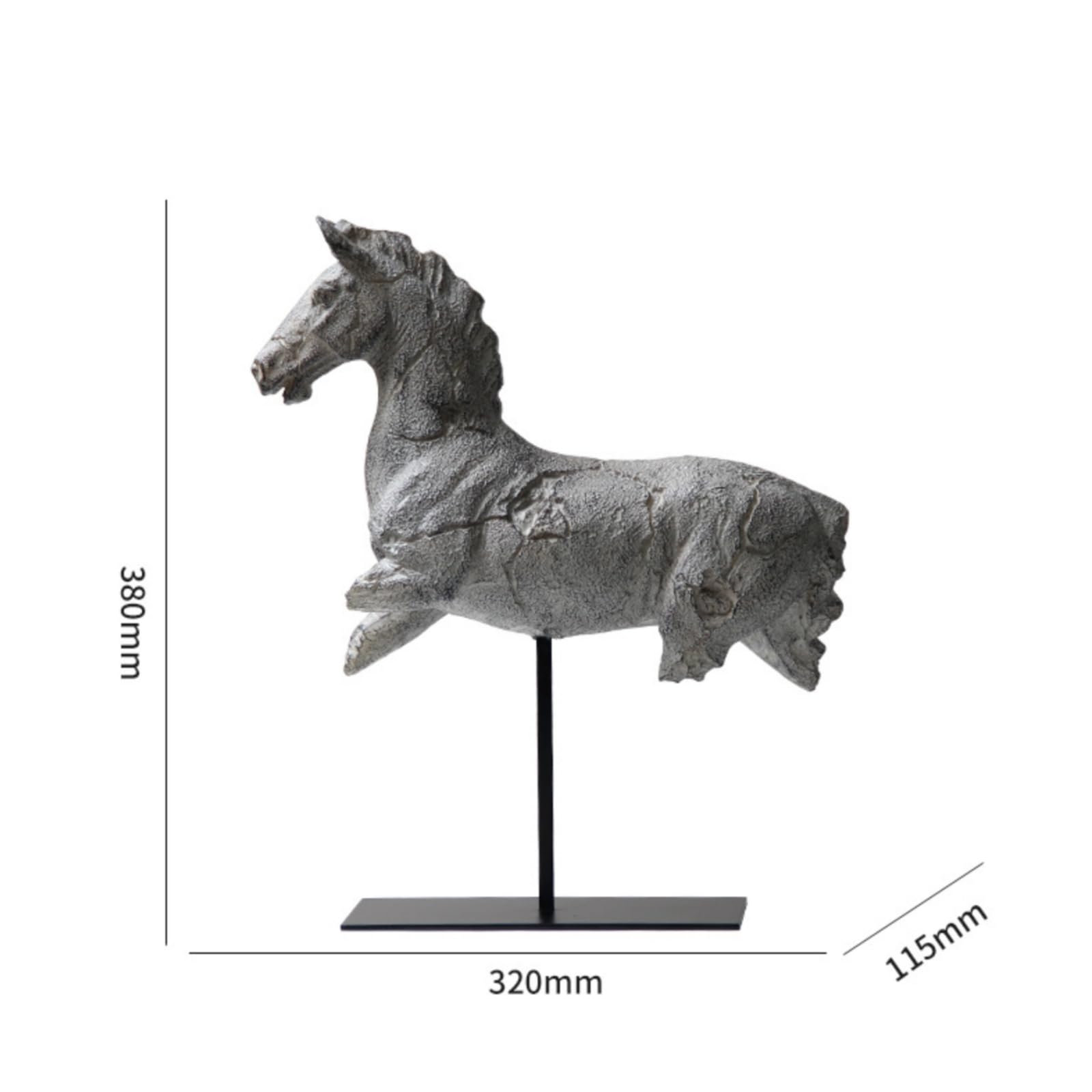 Qianly Scultura da Tavolo Scultura a Forma Vintage Soprammobile per Consolle