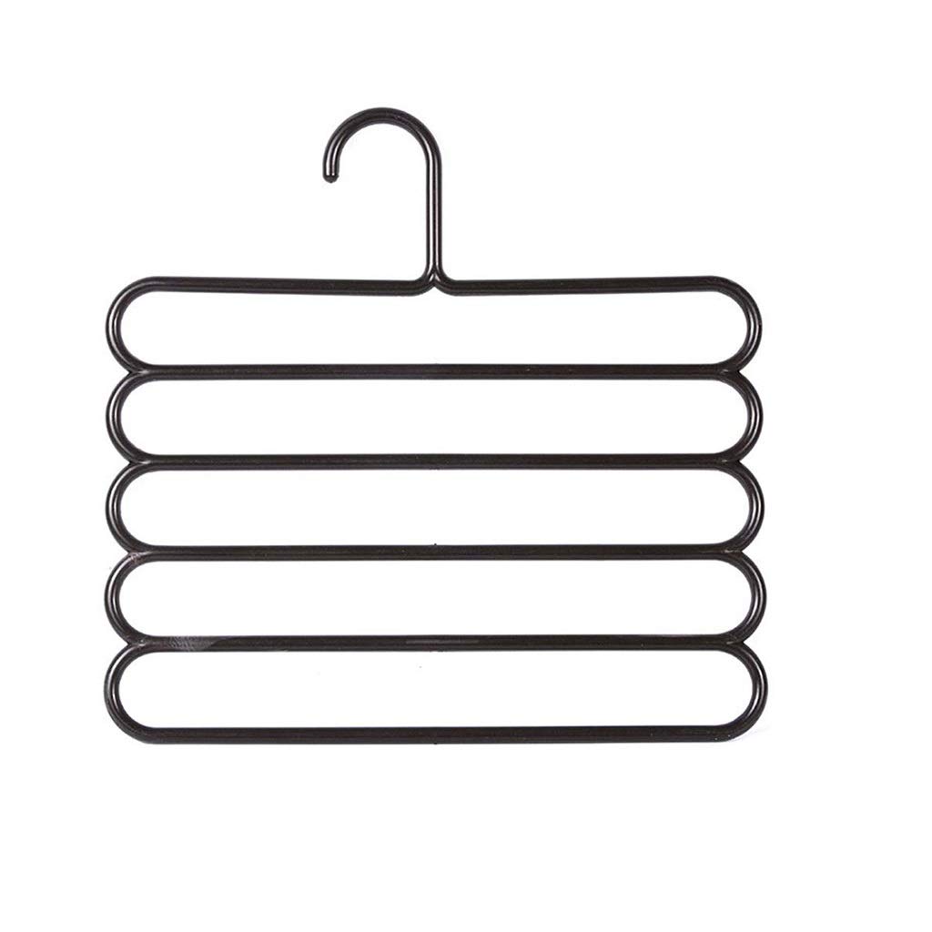 MOBYGKFY 1pc Non Slip Pants Hanger Dry Rack Multifunction Trousers Hanger Tie Scarfs Belt Towel Multi Layer Clothes Holders Nordic(3-pack)