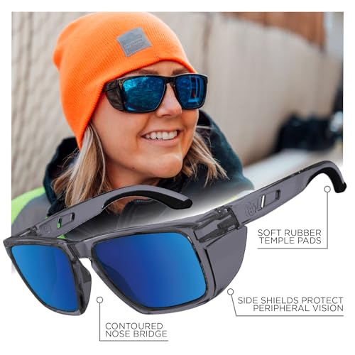 Image of Ergodyne Skullerz SIXTEN Safety Sunglasses with Side Shields, Anti Fog