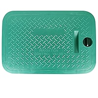 Pack 4 Tapas Verdes Para Cajas De Válvulas De Riego - Diámetro 15,5 Cm, Plástico Resistente, Instalación Fácil