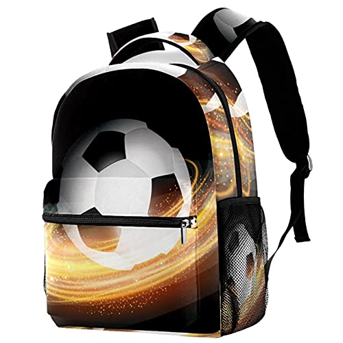 Sac à dos football lignes lumineuses évite les fuites d'eau sur le campus