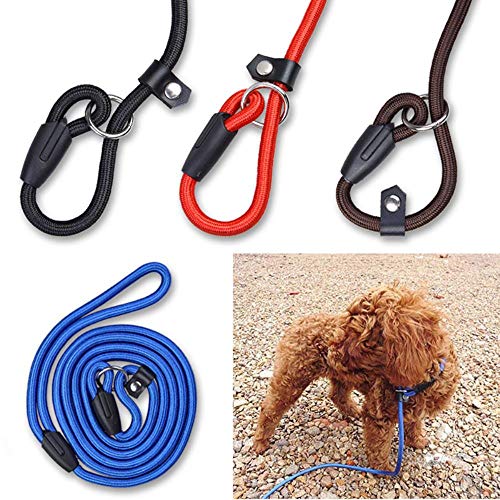 ACIL Pet Dog Leash Rope Nylon Adjustable Training Lead Pet Dog Leash Dog Strap Rope,blue,S