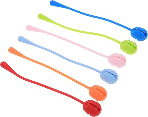 Miniatura 1 de 16pcs Silicone Cord Ties Travel Cable Organizers Reusable Cable Straps for Desk Charging Appliance Cord Management Home Office Storage