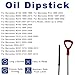 Oil Dipstick for Mercedes Benz, Engine Oil Dipstick Fluid Indicator Transmission Dipstick Replaces ‎1405891521, 140589152100, 917-321, 120-0721