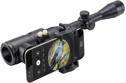 Miniatura 4 de Adaptador de cámara de montaje para rifle - Adaptador de cámara para teléfono inteligente para caza y observación de aves - Dos puntos de vista -