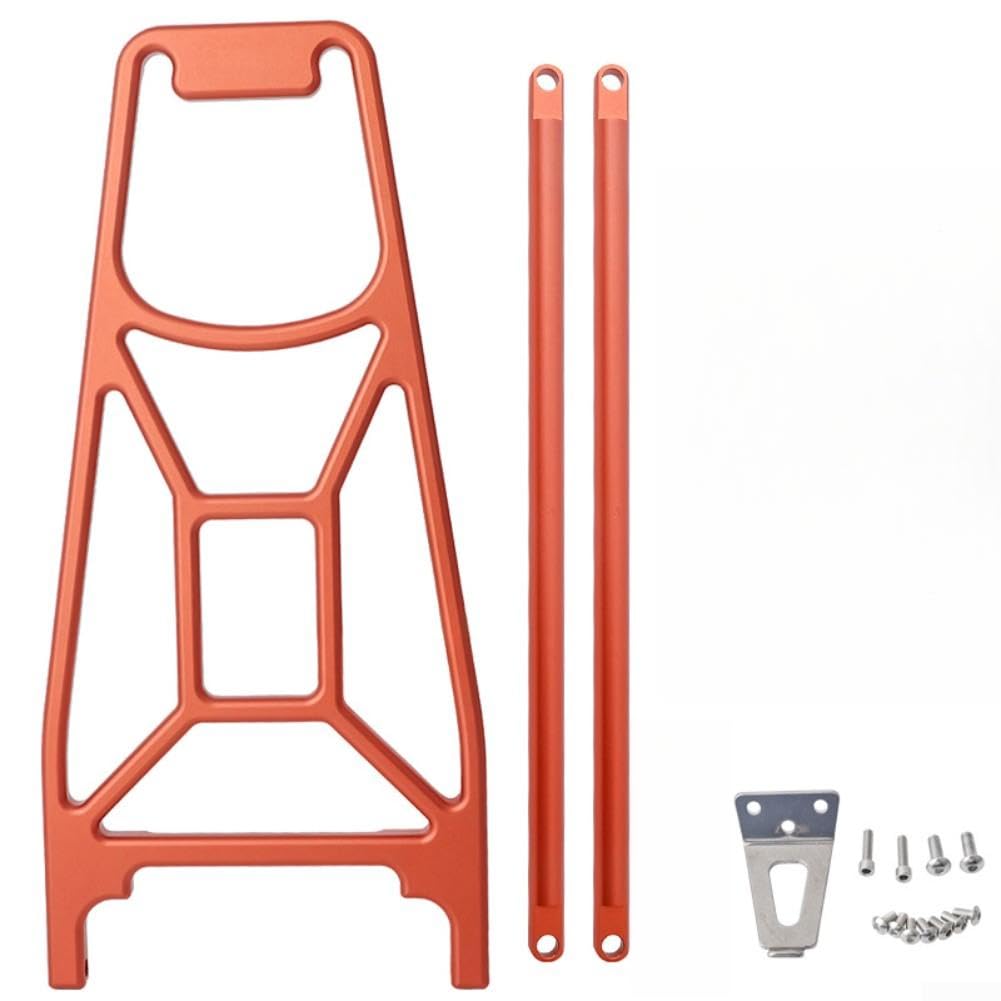 Porte-Bagages Vélo Pliant Aluminium Anodisé Orange Porte-Bagages