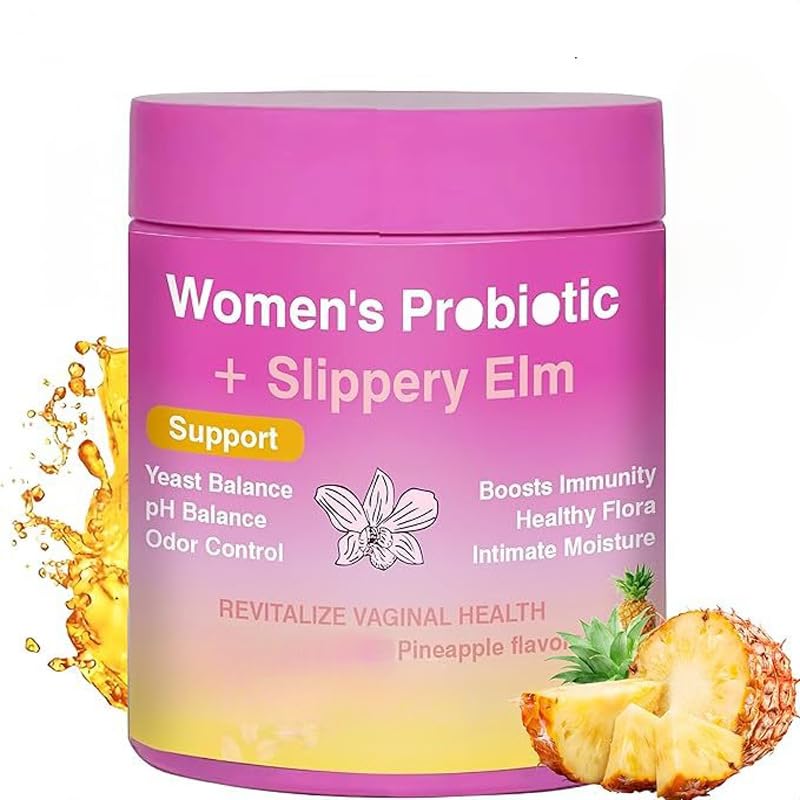Gomitas de probióticos vaginales femeninas, para gomitas de pH de equilibrio femenino para un olor saludable, mejoran el sistema inmunológico, apoyan la salud vaginal, con olmo resbaladizo