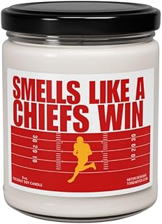 Smells Like a Chiefs Win Lucky Game Day Candle (Champagne Toast)