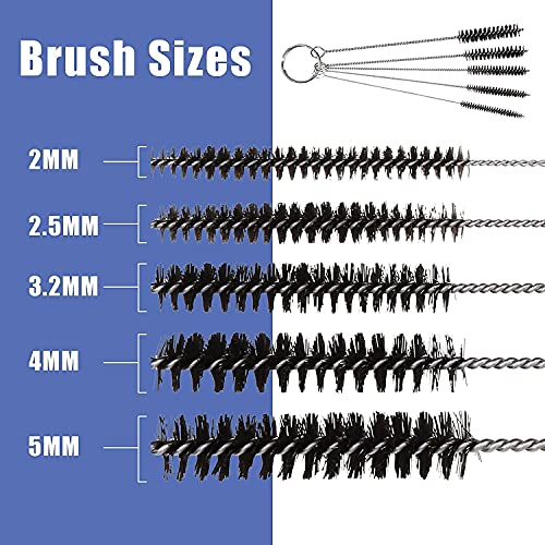 Abest AB0801G50 3 Set Airbrush Spray Cleaning Repair Tool Kit Stainless Steel Needle Brush Set thumb #2