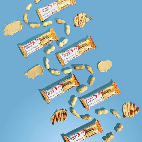 Premier Protein - Protein Bar Deluxe 40% - Chocolate Peanut Butter - 12x50g - Low sugar - Low Carb - palmölfrei