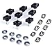 Kawell Jeep Wrangler Hard Top Thumb Screw Set of 8 Quick Removal with Nuts Kit Fit for 1995 to 2016 Jeep Wrangler YJ TJ JK JKU Sports Sahara Freedom Rubicon X Unlimited X