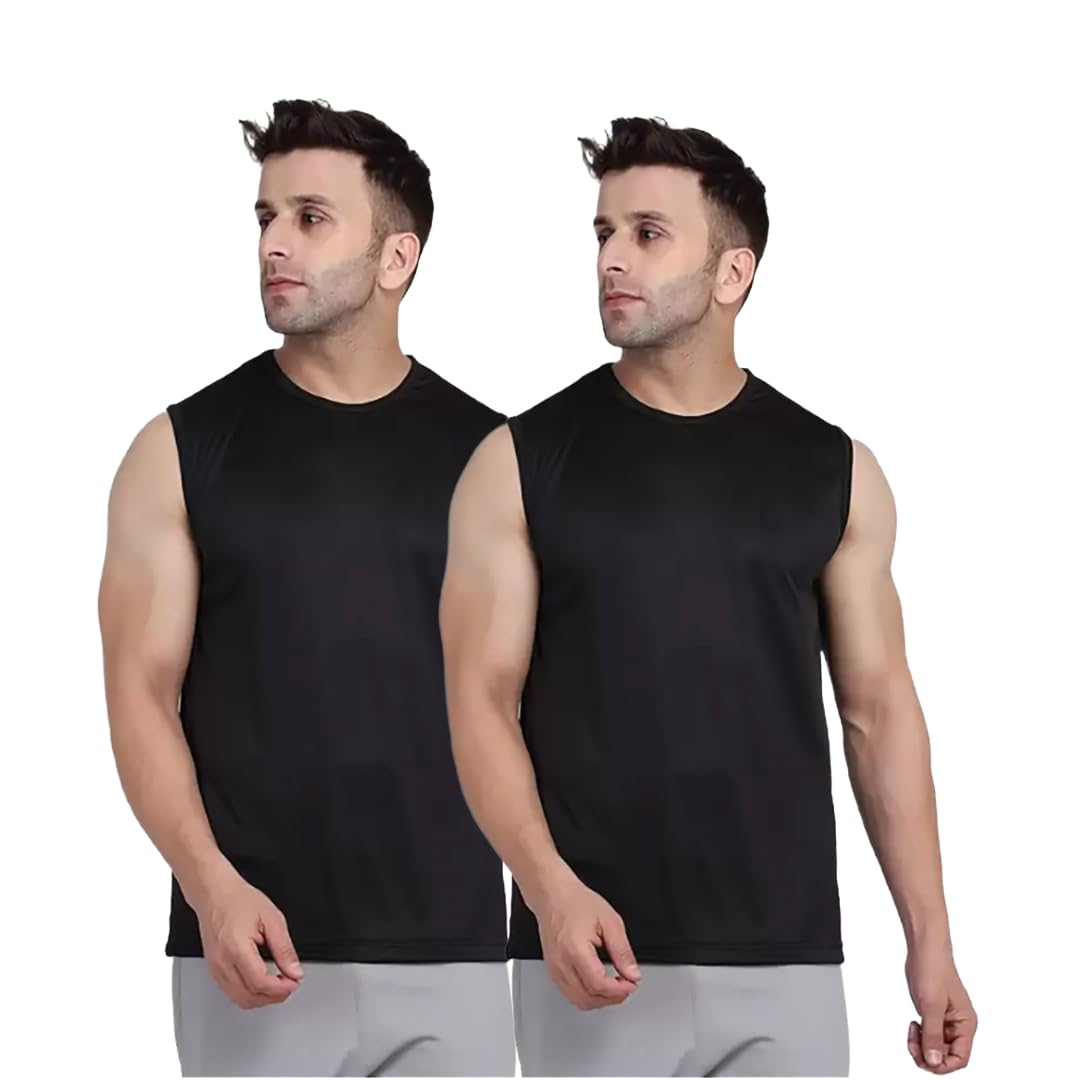 Men 100% Combed Cotton with Ribbed Body-Grip Fabric White Vest (Pack of 2)-image-16