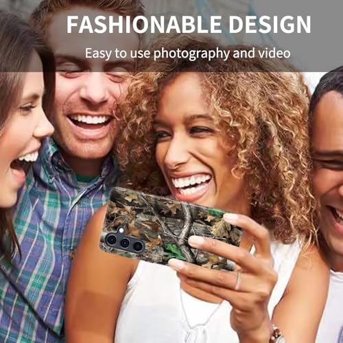 WQIOICNXK Compatible for Samsung Galaxy A36 5G Case,Individualized and Distinctive Double Layer Protection Shockproof Phone Cover for Women Men Girl Boy,Camouflage Forest by WQIOICNXK - Used condition - Image 3