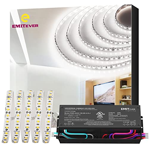 Tira de LED EMITEVER 24V Luz Fría 32.8ft Dimmable miniatura 1