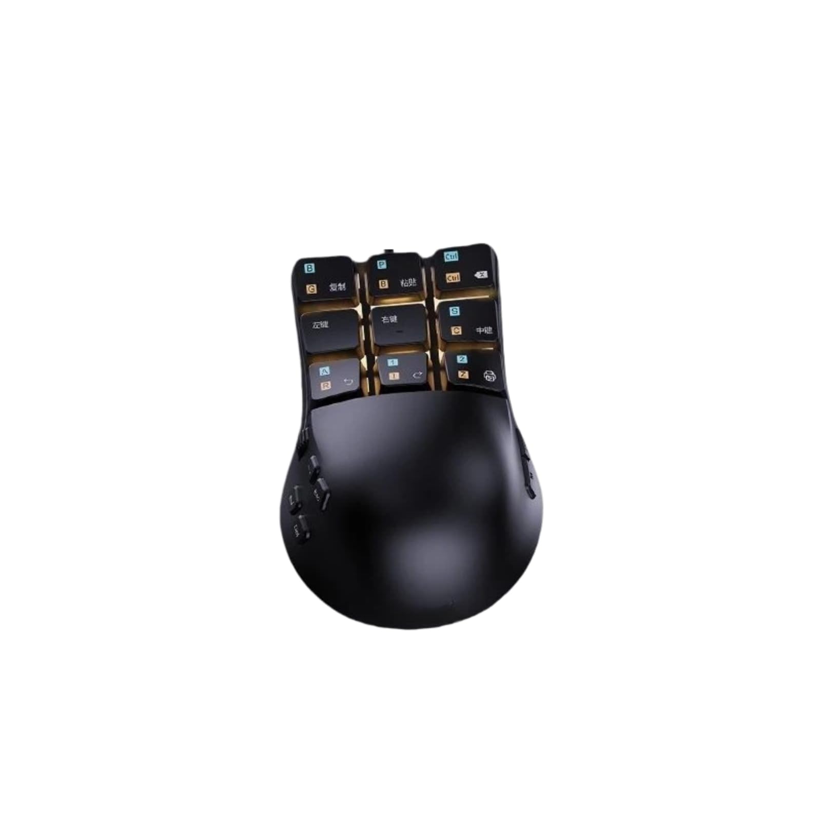 Ratón para juegos con cable de 9 botones programables con interruptores mecánicos intercambiables en caliente, rueda de desplazamiento lateral, retroiluminación RGB, sensor óptico de alta precisión