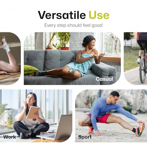 Image of 3 Pairs Plantar Fasciitis Socks Ankle Compression Sleeve with Arch Support