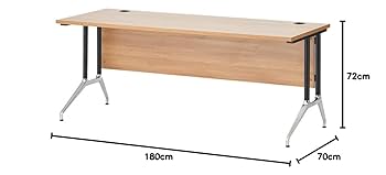 Amazon | プラス デスク OXシリーズ 役員机 配線穴4か所付き 幅