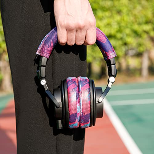 Paquete WC PadZ & BandZ - Almohadillas y cubierta para diadema reemplazo para auriculares ATH M50X y serie M miniatura 7
