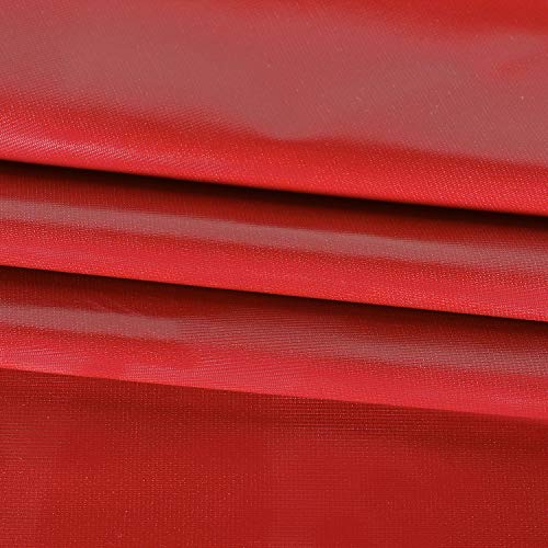 Image of sancua 100% Waterproof Rectangle PVC Tablecloth - 54 x 78 Inch - Oil Proof Spill Proof Vinyl Table Cloth, Wipe Clean Table Cover for Dining Tables, Buffet Parties and Camping, Red
