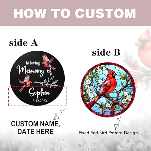 Image of ASTARIN Personalized Wind Chimes Outdoor Large Deep Tone,Large Customized Wind Chimes for Outside Tuned Relaxing Soothing Low Bass,Memorial Windchimes Sympathy for Mom Dad