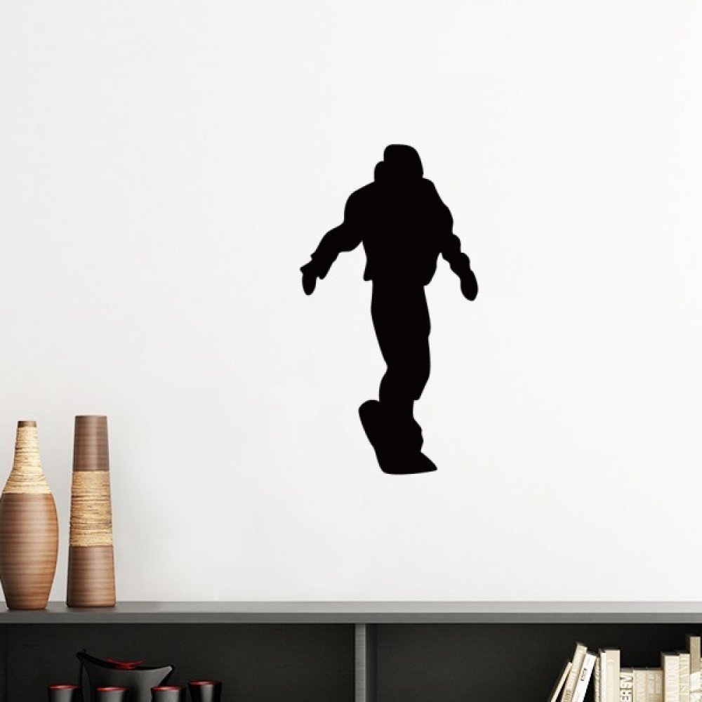 Etiquetas arte de la pared silueta skate DIYthinker mural extraible de 30cm