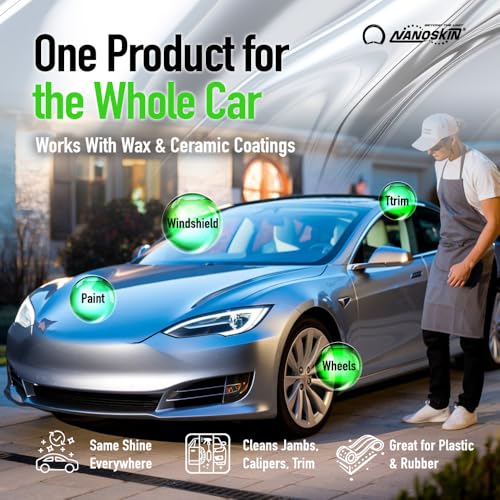 Image of Nanoskin Ultra Line SUPER CHARGER SiO2 Touchless Spray-On /Rinse-Off Sealant 30 Gallons- Car Wash Paint & Glass Spray for Car Detailing | Safe for Cars, Trucks, Motorcycles, RVs & More | 100:1 Dilution