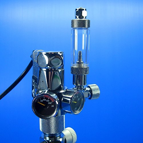 ISTA Co2 Pressure Regulator Magnetic Valve Bubble Counter - Adjustable Solenoid