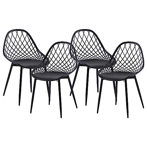 anrekl Set de 4 Elegantes y Sencillas sillas de Comedor, sillas de Cocina, sillas de salón, sillas Huecas para Cocina,...