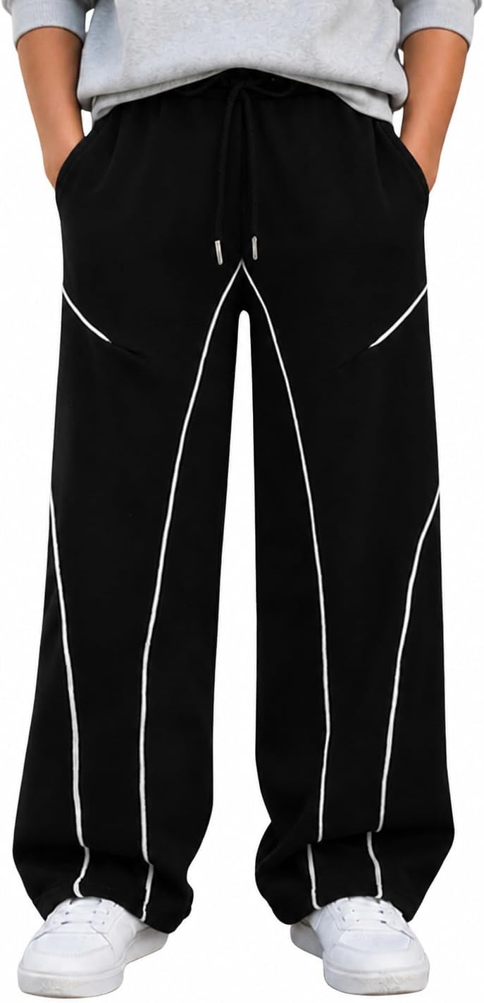 Boys Baggy Wide Leg Sweatpants 7-14Y