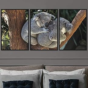 signwin 3 Piece Framed Canvas Wall Art Cuddle...