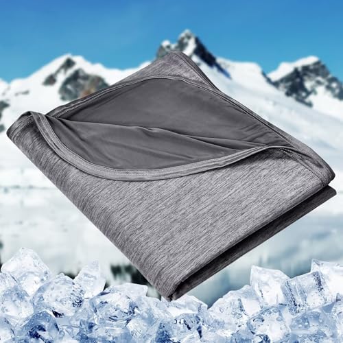 Image of HOMFINE Cooling Blanket for Hot Sleepers Oversized Size, Black 120 inchx120 inch