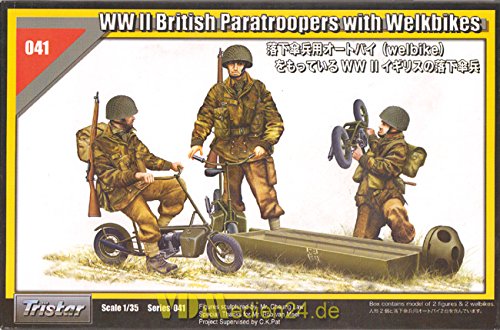 Preisvergleich Produktbild Tristar TS35041 - Modellbausatz WW II British Paratroopers w. Welbikes