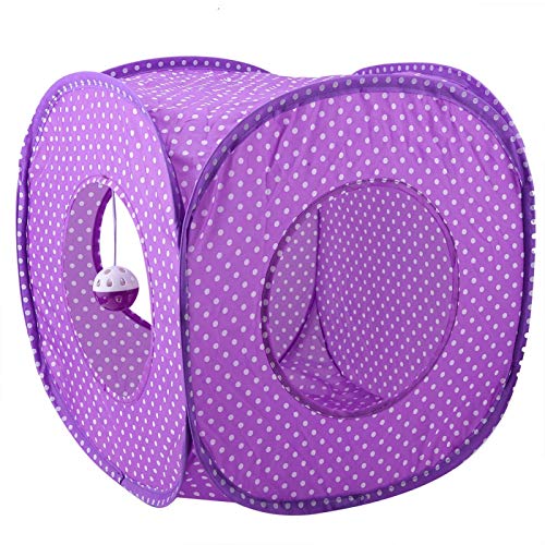 Oxford Pano Túnel de Gato Leopardo, Brinquedo de Gato, Cama Dobrável Interativa para Gatos de Túnel