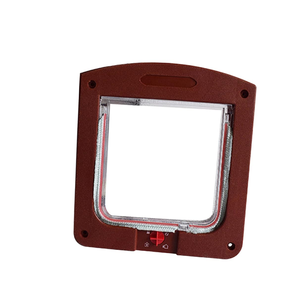 FONDOTIN Two-Way Cat Door Pet Gate Indoor Pet Hole Easy Install Cat Entry Exit Door for Small Pets