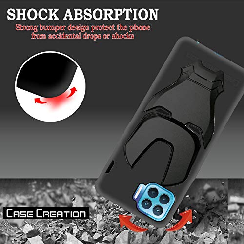 Image of COVERLY Official 3D Smooth Feel Avengers Logo Mask Soft Rugged Grip Silicone Iron Man Engraved Cartoon Movie Engraved Silicone Rubber Matte Back Cover for Oppo F17 / F17Pro -HD Avenger Black