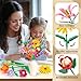 Linkowin 756 PCS Flower Bouquet Building Sets - 11 Kinds of Building Block Flowers, Botanical Collection Crafts Set for Home Office Decoration, Valentines Day for Adults Girl, No Vase