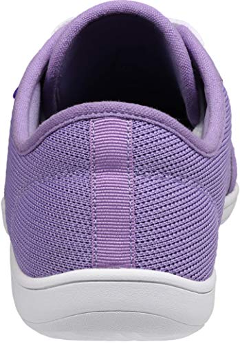 Image of WHITIN Women's Barefoot Minimalist Shoes, Natural Foot-Shaped, Purple /White, 6
