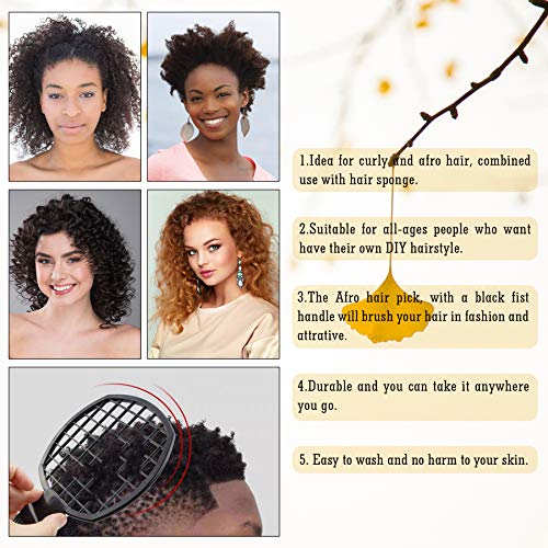 Peine 2 en 1 para Rizos y Dreadlocks Afro Twist miniatura 6
