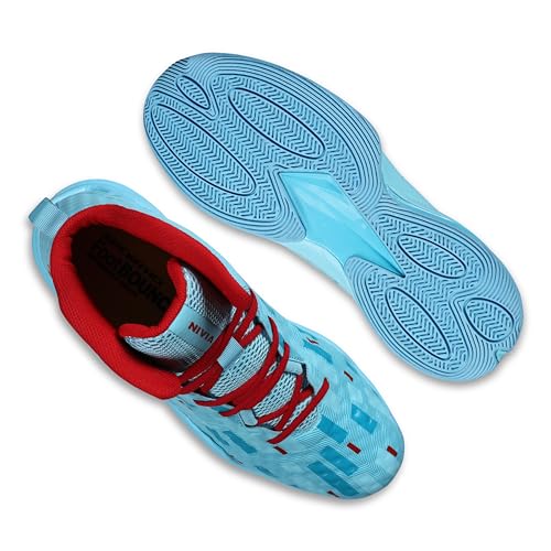 Image of Nivia Engraver 2.0 Basketball Court Shoes for Men,Durable Rubber Sole, Indoor & Outdoor Court Shoes, Soft Cushion NR EVA Inner Insole, High-Performance Footwear for Basketball Enthusiast