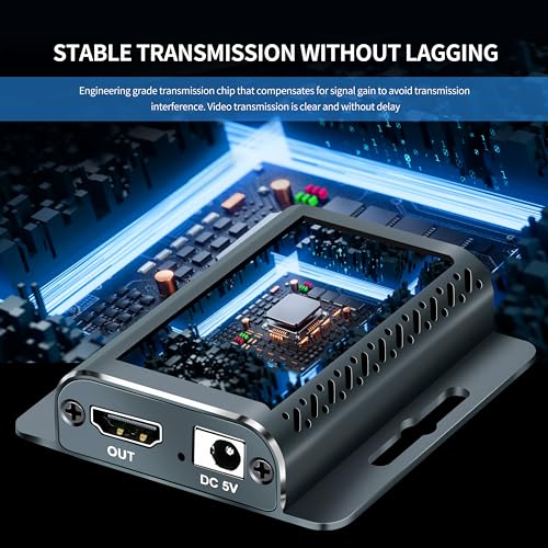 Extensor HDMI ideal para conectar su consola o televisión a 120 metros con cables Cat6 5