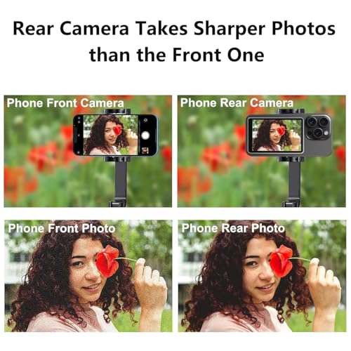 Image of Upgraded Phone Vlog Selfie Monitor Screen, Portable Back Camera Monitor with Magnetic Connection and Remote Control, Low Latency for Selfie Vlog Live Stream, Compatible with iPhone & Android