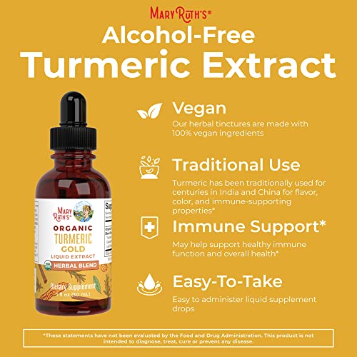 Maryruth Organics DR-AD-TRG-OG-SF-1OZ-UN-01 Usda Organic Turmeric Gold Liquid Drops thumb #3