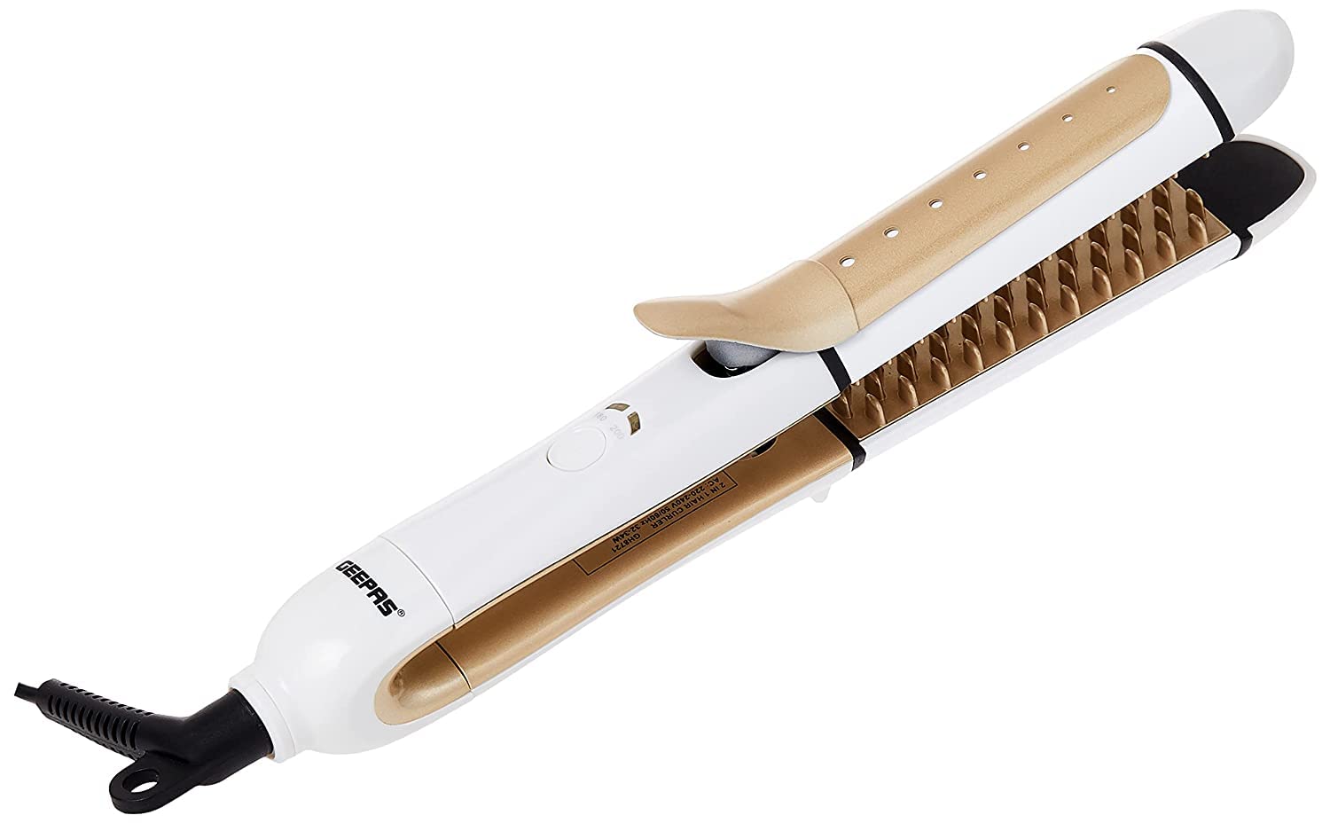 Geepas GH8721 Hair Curler with Ceramic Plate - On/OFF Temperature Control With