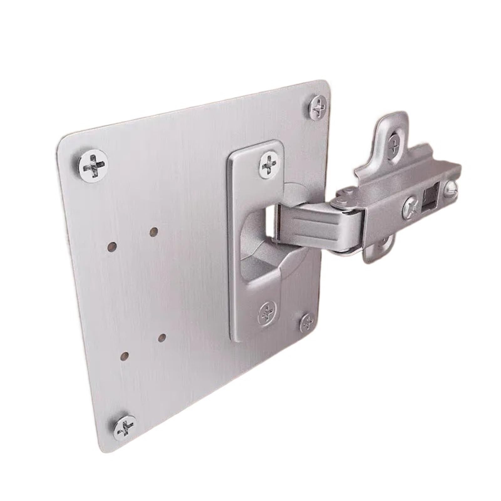 Plaque de réparation pour charnière de porte d'armoire en acier inoxydable durable
