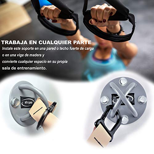 Support Fixation Plafond Maxbolt en X pour Sécuriser Vos Sangles de Sport
